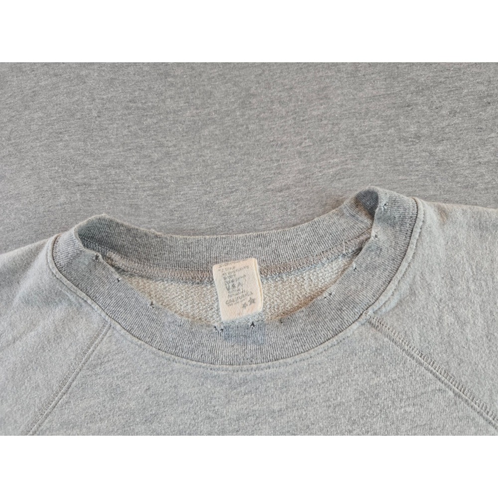 I Stole My Boyfriend's Shirt Sweatshirt Womens M Gray Distressed Smiley ISMBS - Picture 4 of 12